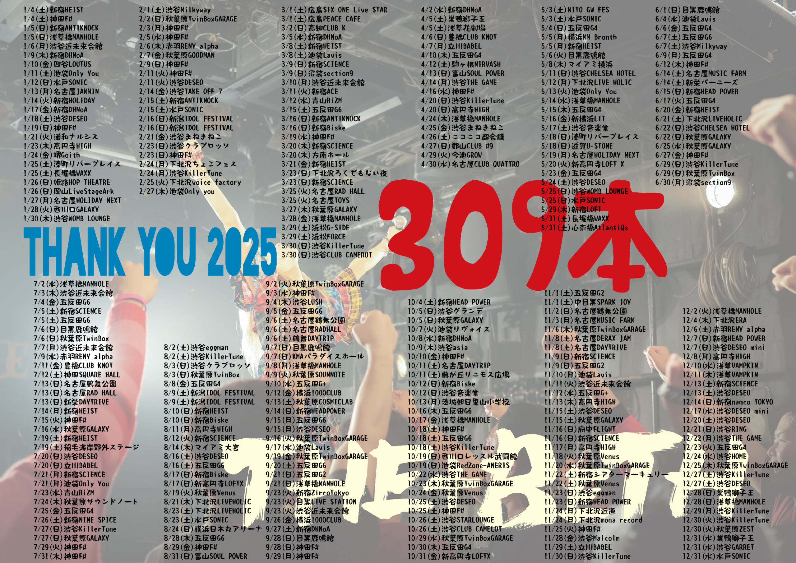 2025 LIVE総本数